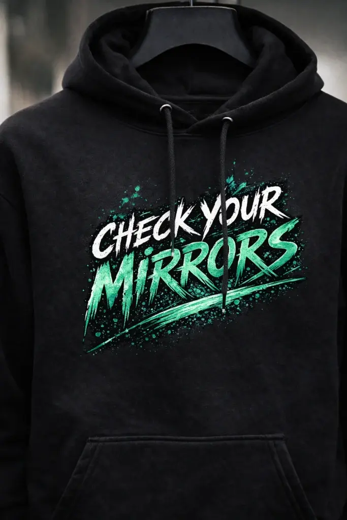 Check Your Mirrors Hoodie Drop