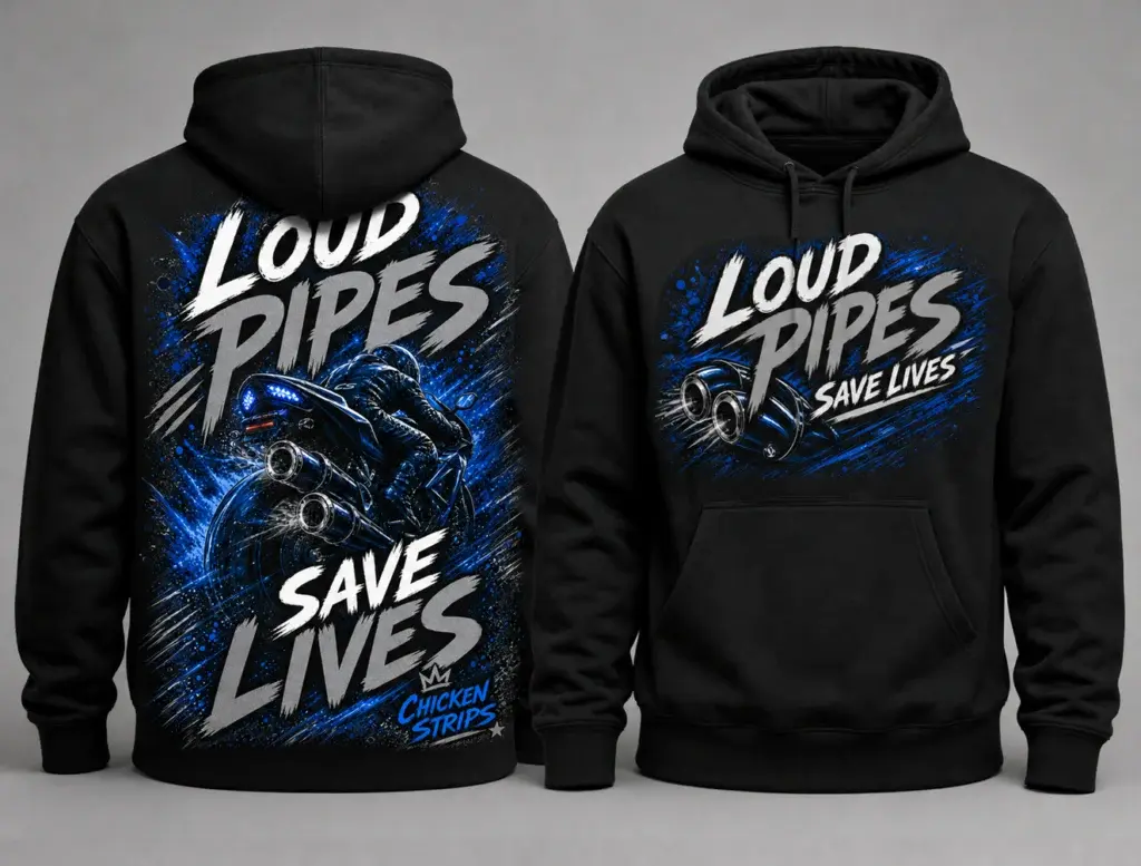 Loud Pipes Save Lives Hoodie Drop