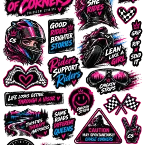 Chicken Strips UV DTF Sticker Sheet 05