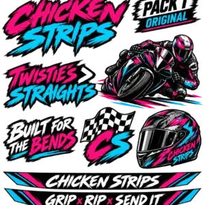 Chicken Strips UV DTF Sticker Pack 01 - Original