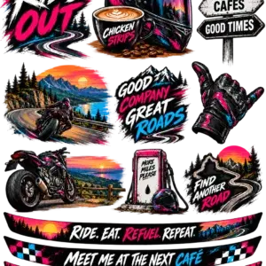 Chicken Strips UV DTF Sticker Pack 06 - Ride Out